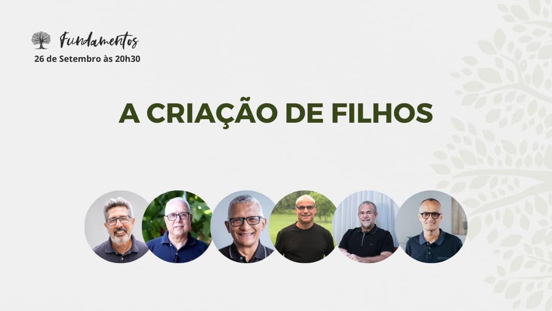 Próxima live no Youtube